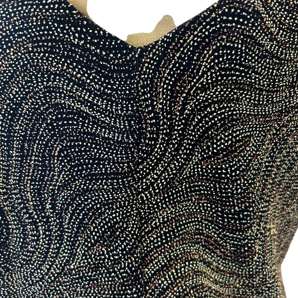 MSK Black and White Patterned Blouse